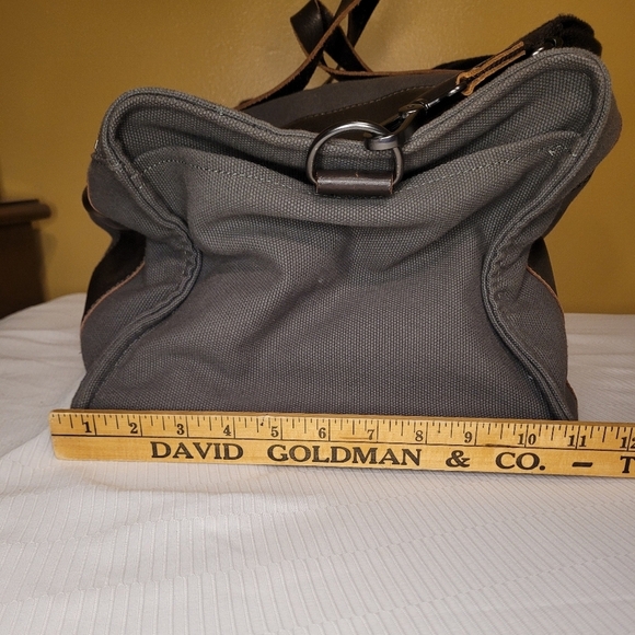 Pottery Barn Large Canvas and Leather Weekender Duffel Bag - Picture 5 of 16